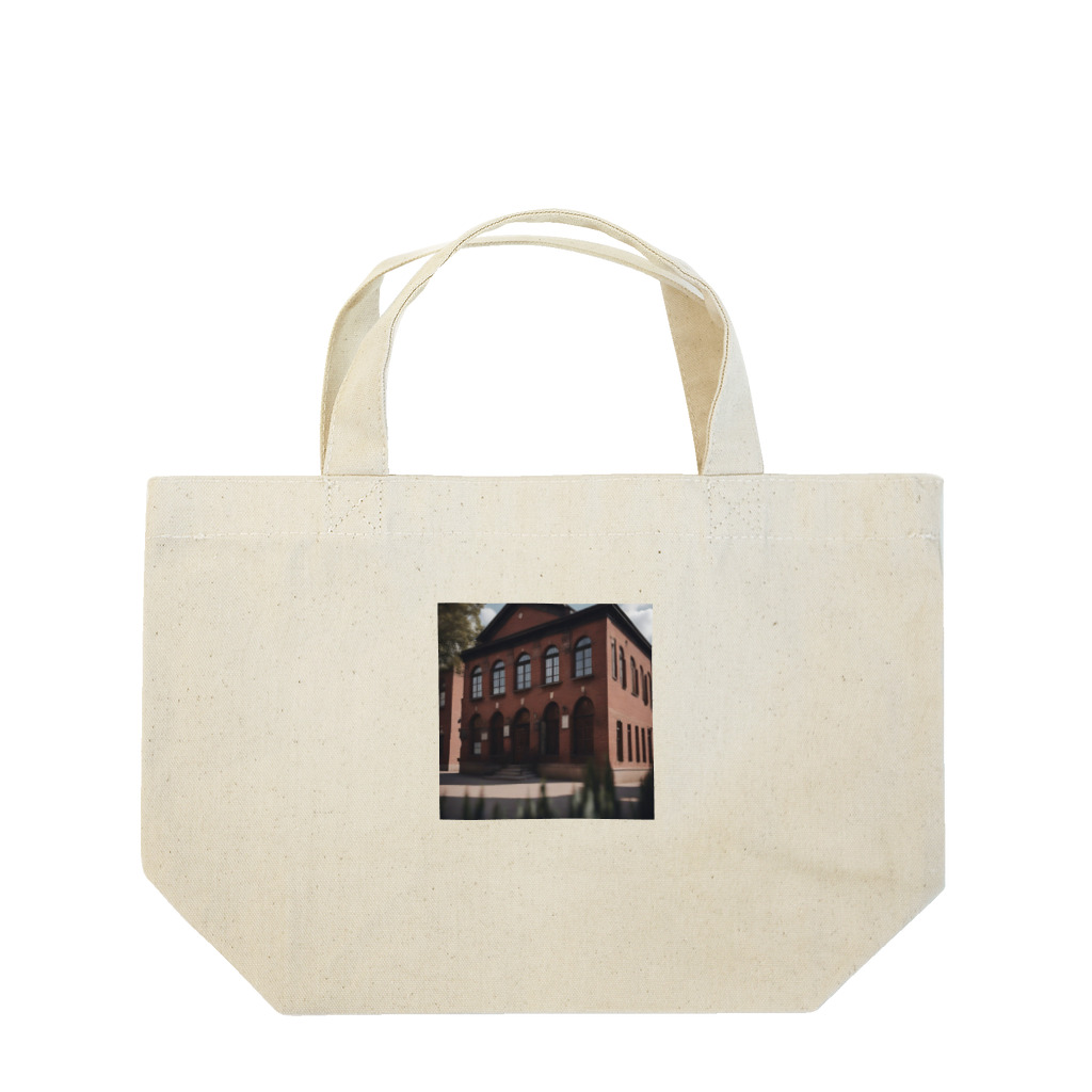 Mickショップのレンガ造りの歴史的な建物 Lunch Tote Bag