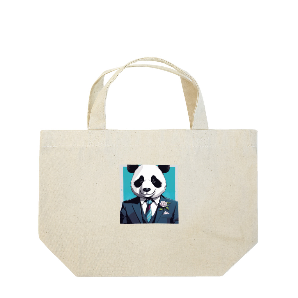 crazypanda2のビジネスパンダ Lunch Tote Bag