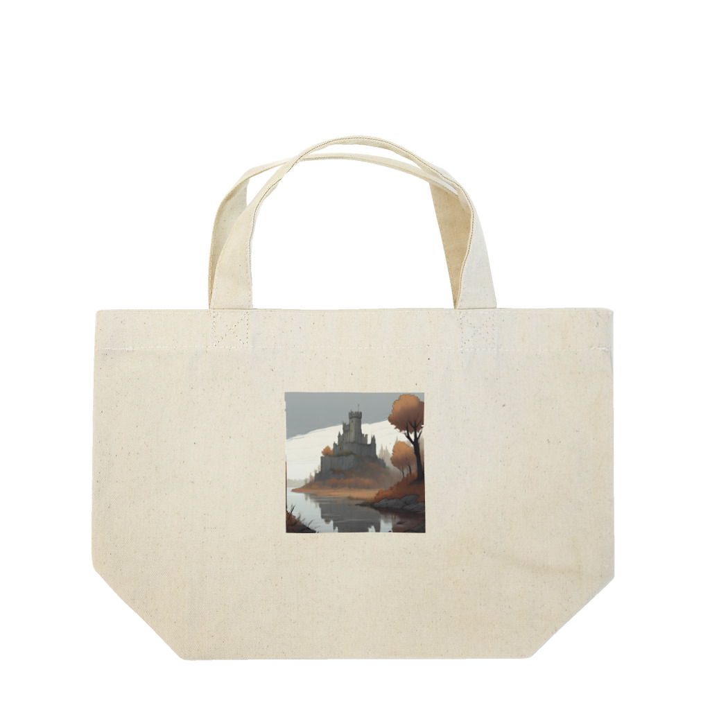 さるわたりの寂れた古城 Lunch Tote Bag