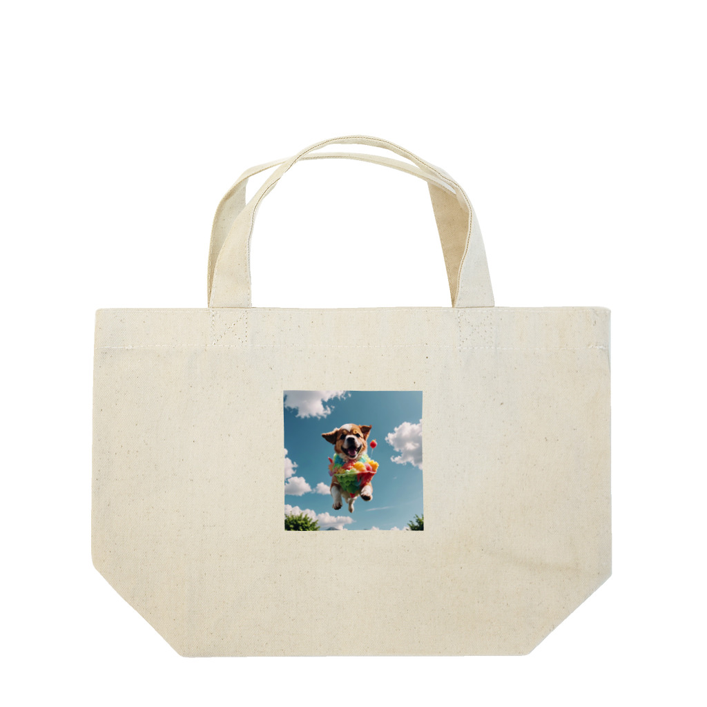 pezupezuの空飛ぶワンダフル犬 Lunch Tote Bag