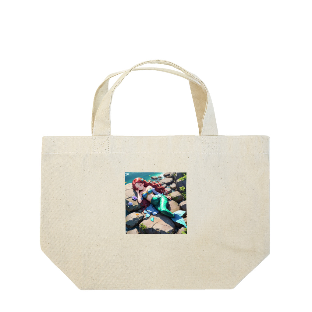 ぴよぴよショップの人魚姫のお昼寝 Lunch Tote Bag
