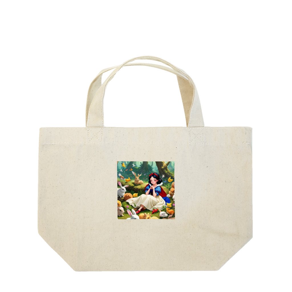 ぴよぴよショップの森の白雪姫 Lunch Tote Bag