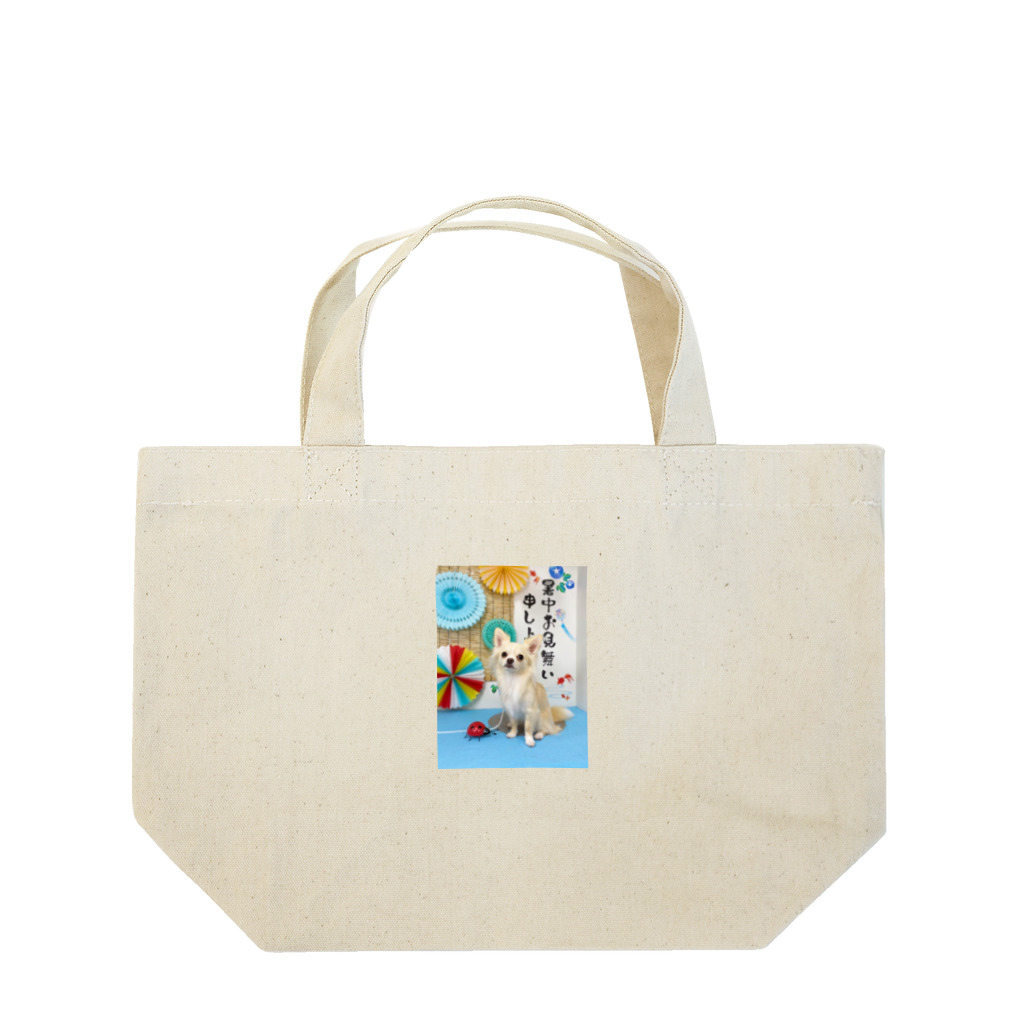 kutachanelのロングコートチワワのクウ太 Lunch Tote Bag