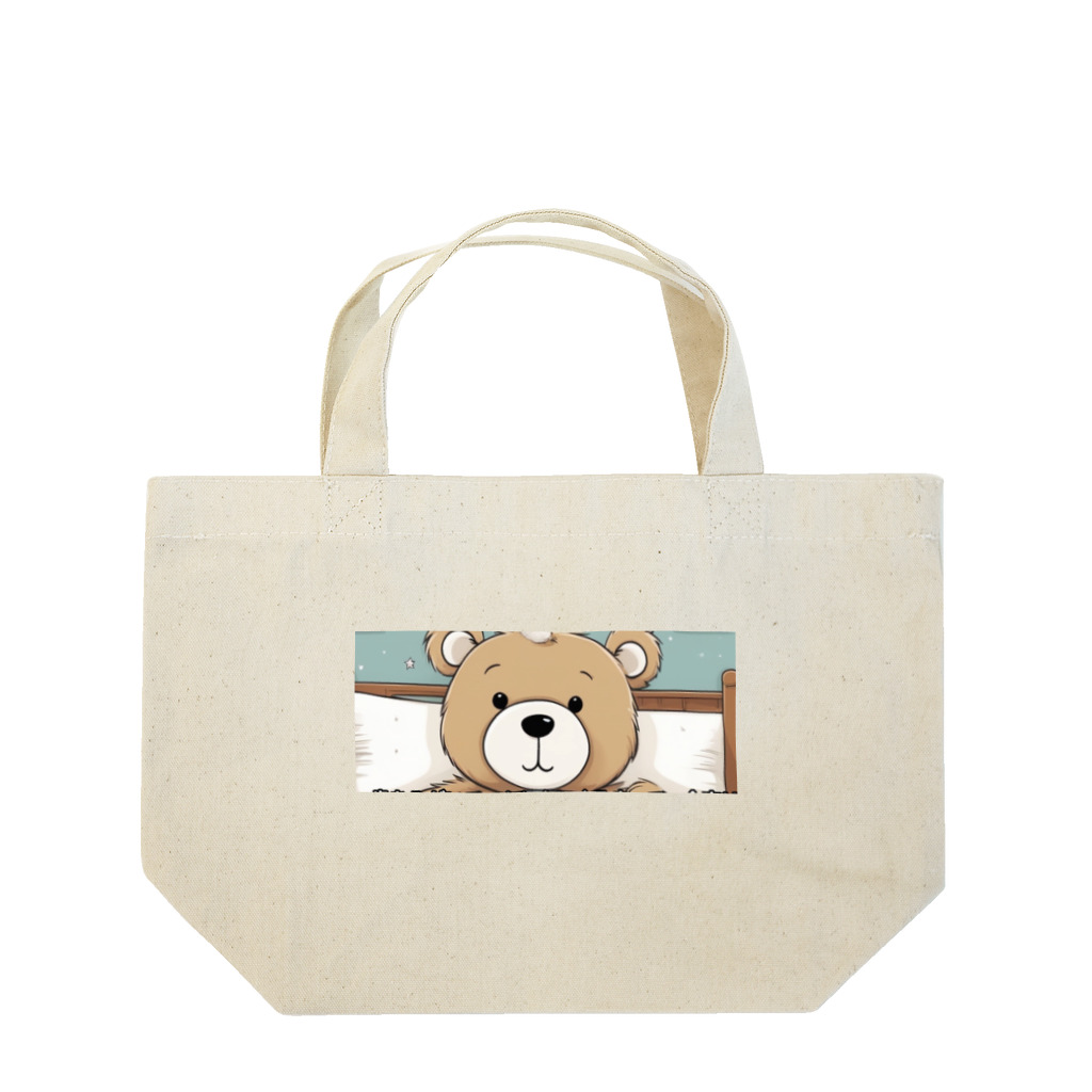 クマのおつまみ777のクマちゃん Lunch Tote Bag