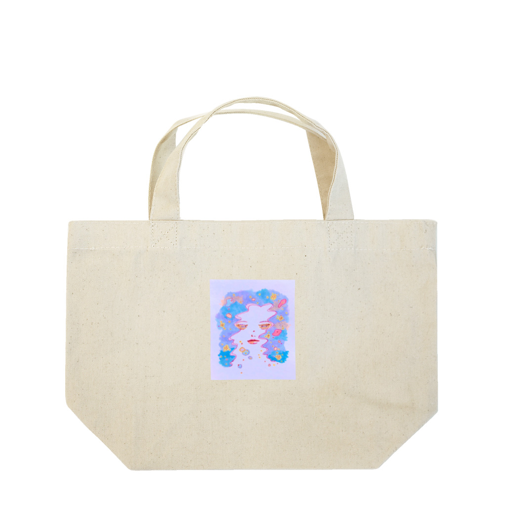 塩バターの昼下がりに夜の女神 Lunch Tote Bag