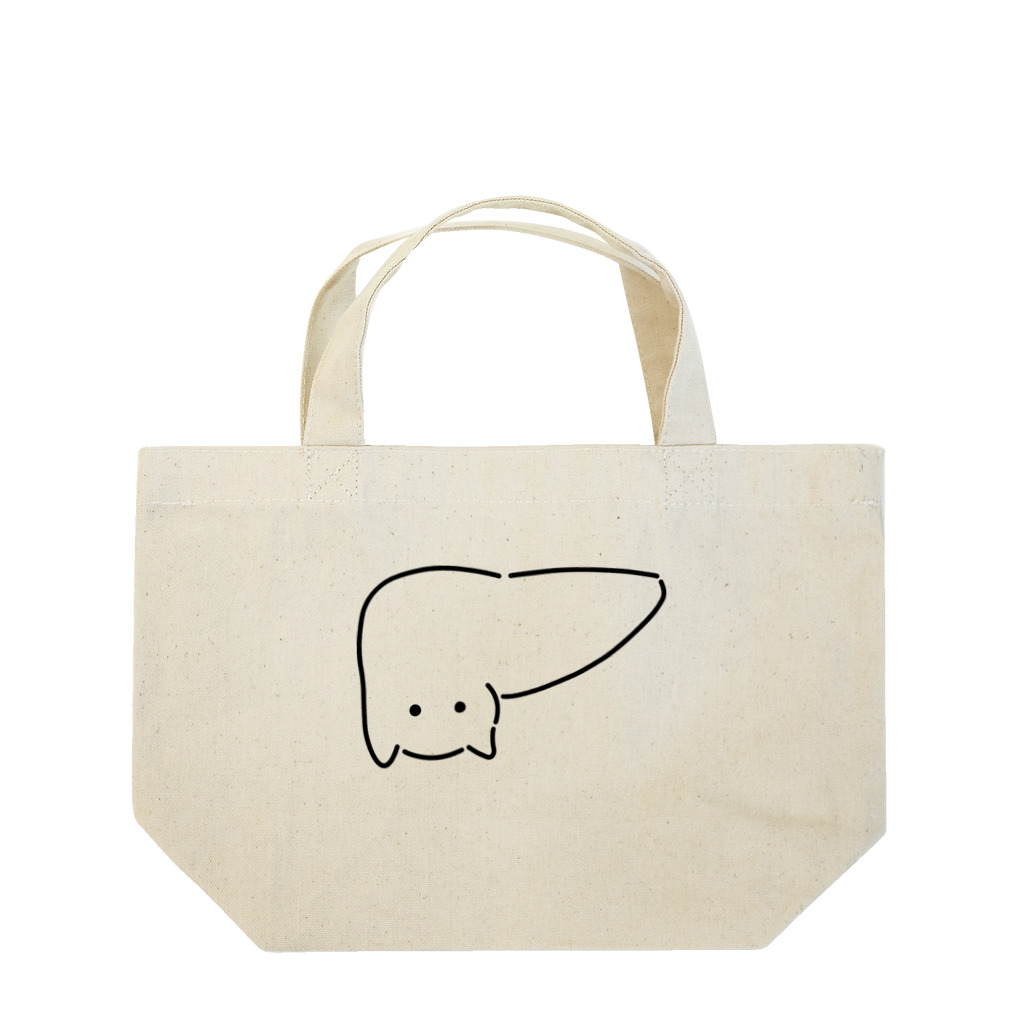 ねこやにわとりやの肝臓がニャンコ Lunch Tote Bag