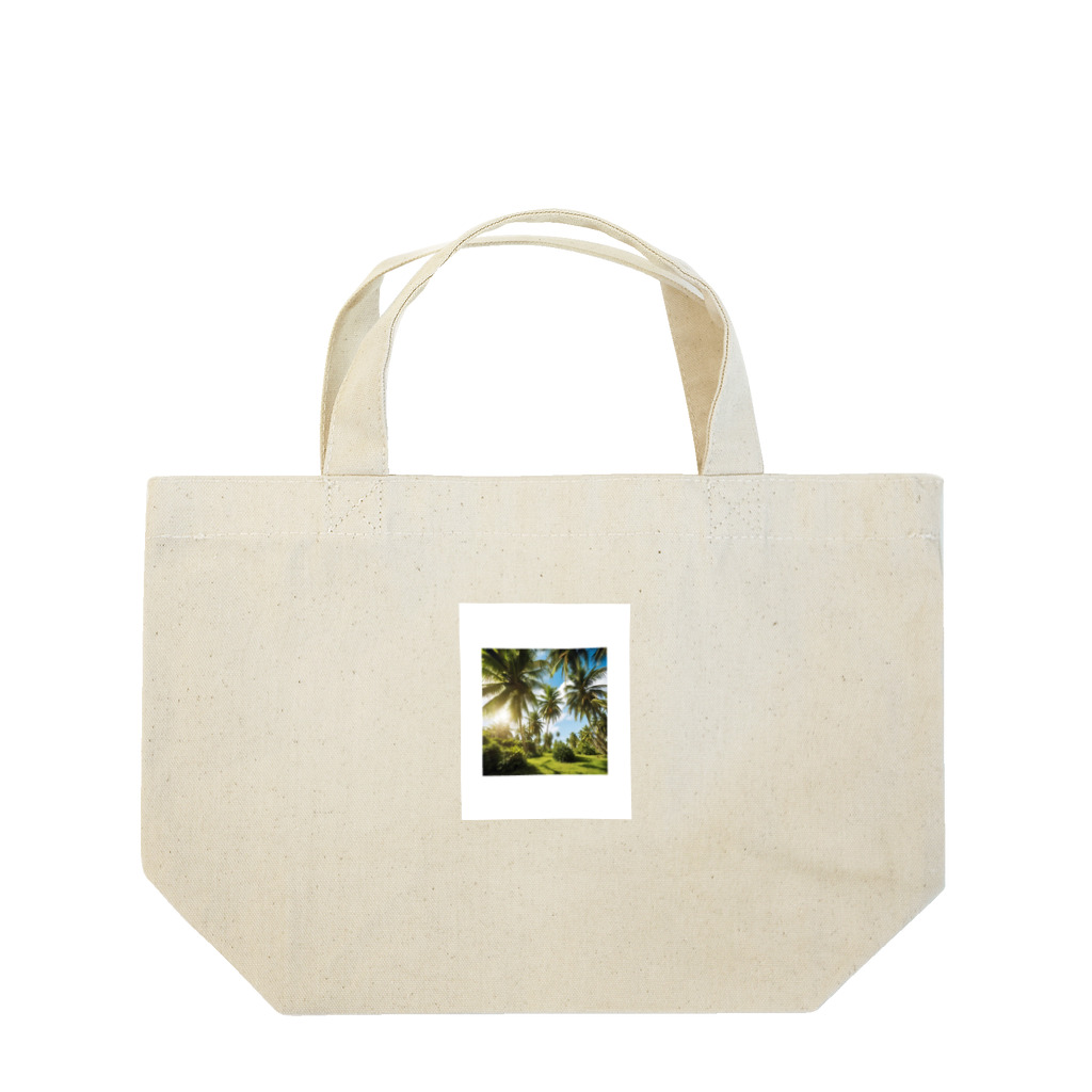 小﨑玲果のココナッツツリーTシャツ Lunch Tote Bag