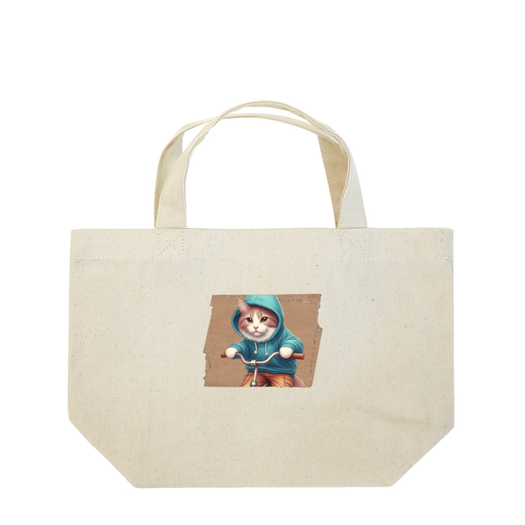 終わらない夢🌈のにゃんこ🐱 Lunch Tote Bag