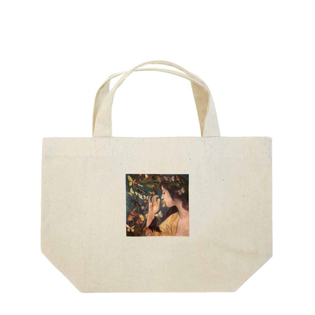 世界の絵画アートグッズの藤島武二《蝶》 Lunch Tote Bag