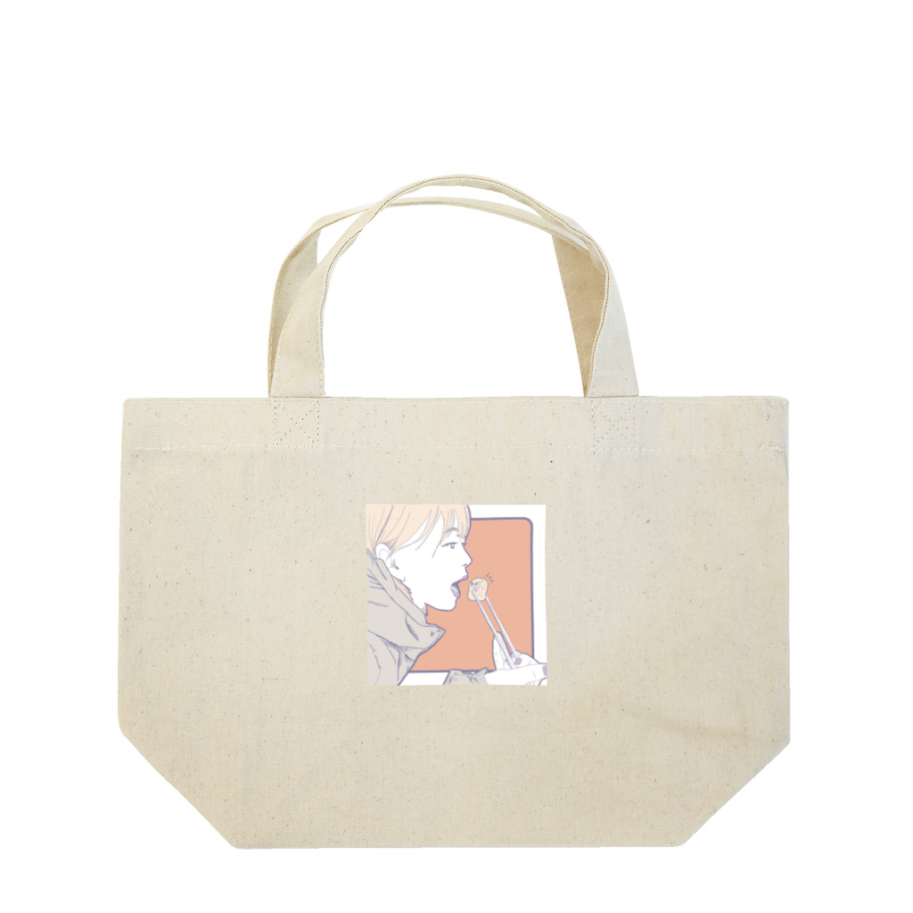 Mimomoのホタテとヒト Lunch Tote Bag