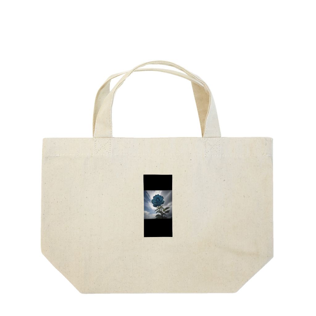J-BRAVEの一輪の青い薔薇 Lunch Tote Bag