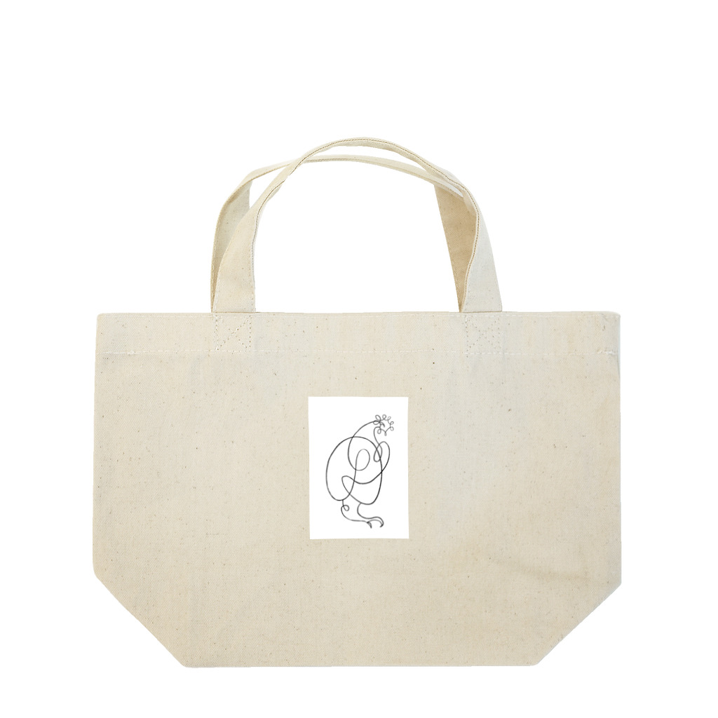 techonionの一筆bird_1 Lunch Tote Bag