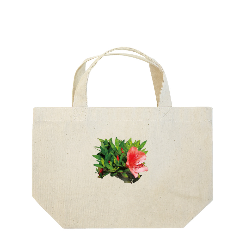 植物の絵師「洋子」の店のビビッドな「サツキ」の花 ランチトートバッグ