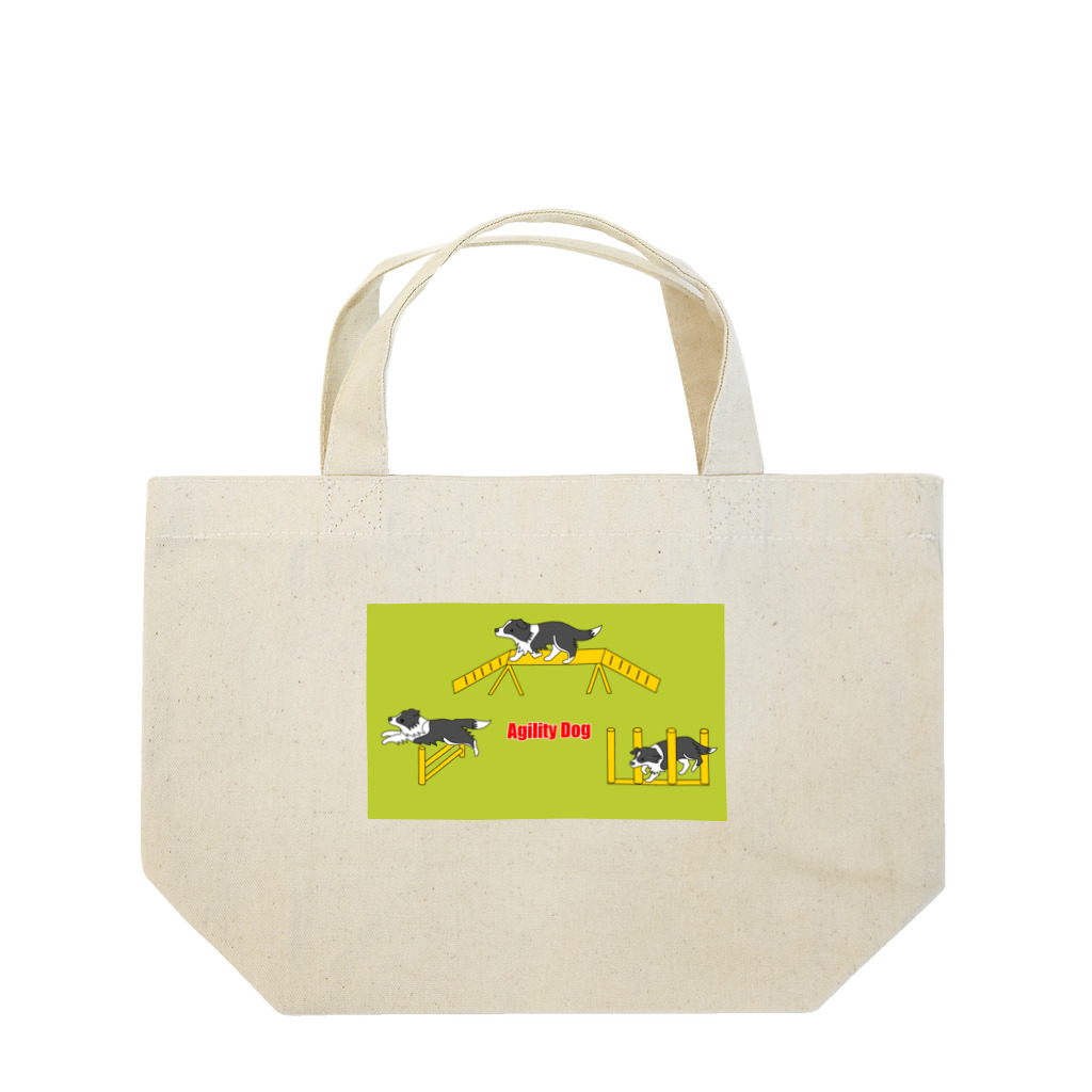 りきまるのアジリティーボーダーコリー Lunch Tote Bag