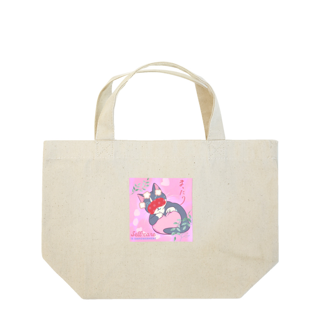 きなこのHappy Lifeのまったりネコ Lunch Tote Bag