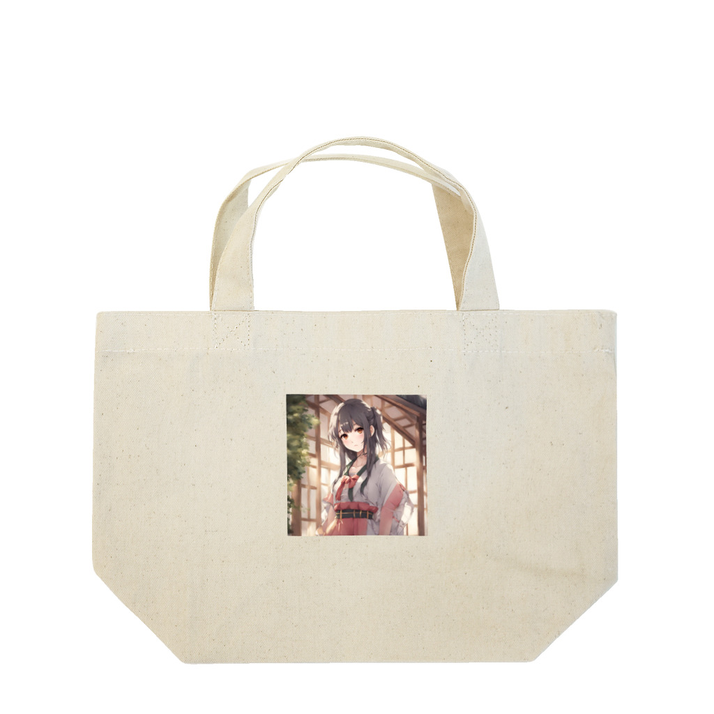 プリンゴブリンの和風ガール子さん Lunch Tote Bag