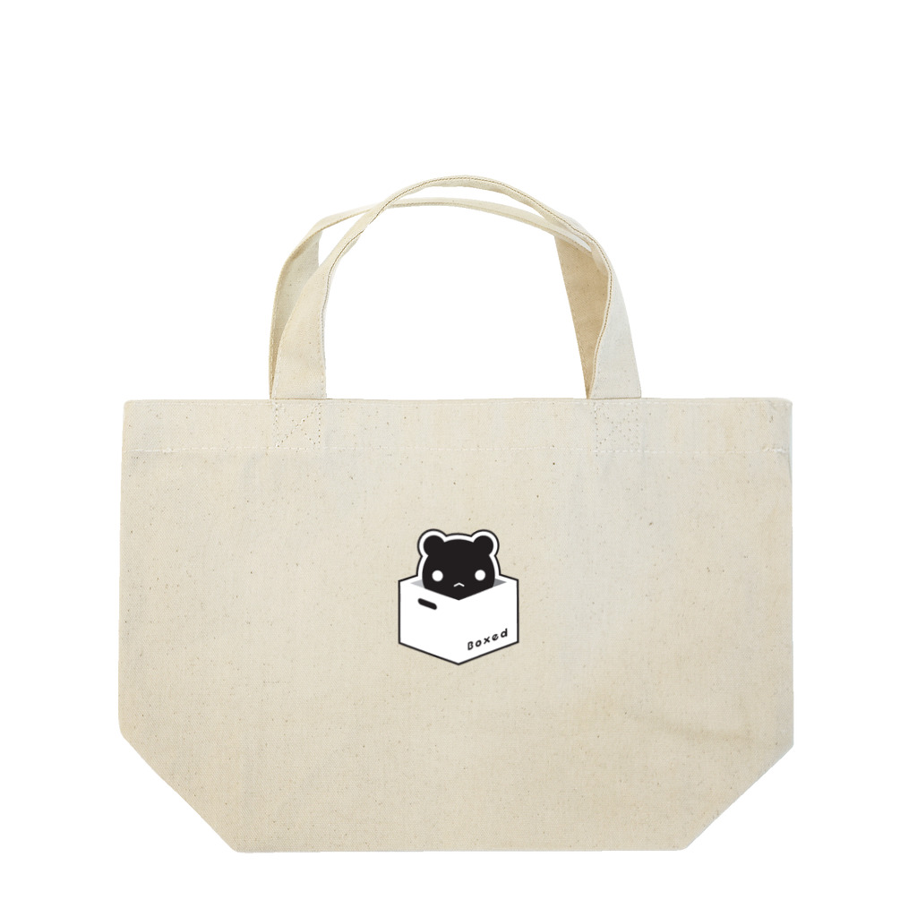ツギハギ ニクの【Boxed * Bear】黒Ver Lunch Tote Bag