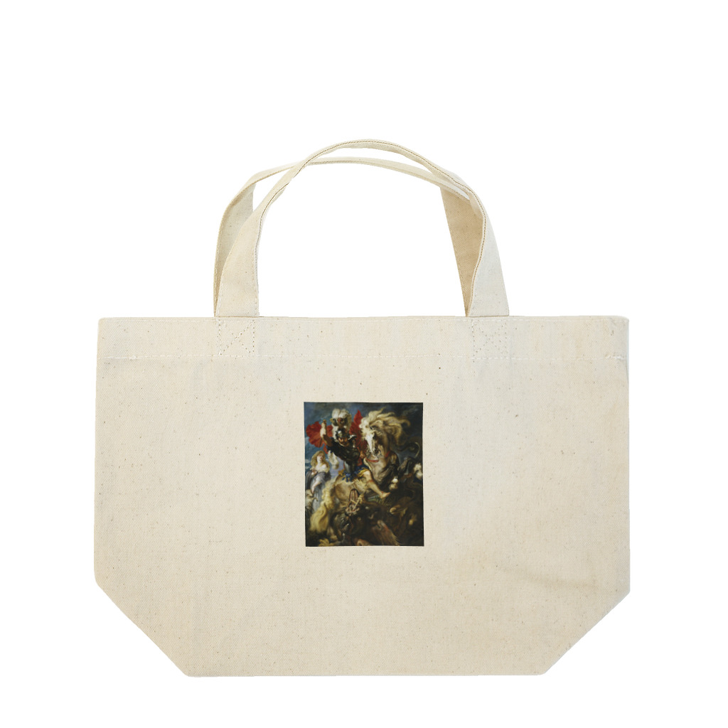 世界美術商店の聖ゲオルギウスと竜 ランチトートバッグ