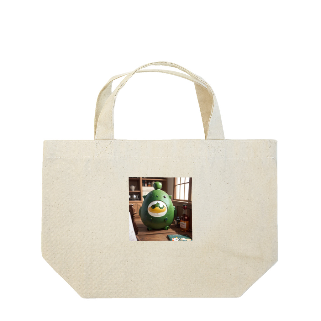 LONGSTONEのモンスターフィギュア　グリーンエッグ Lunch Tote Bag