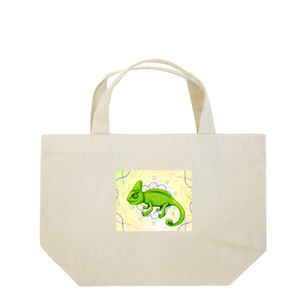 ティクタクとSORAの物語のカメレオン Lunch Tote Bag