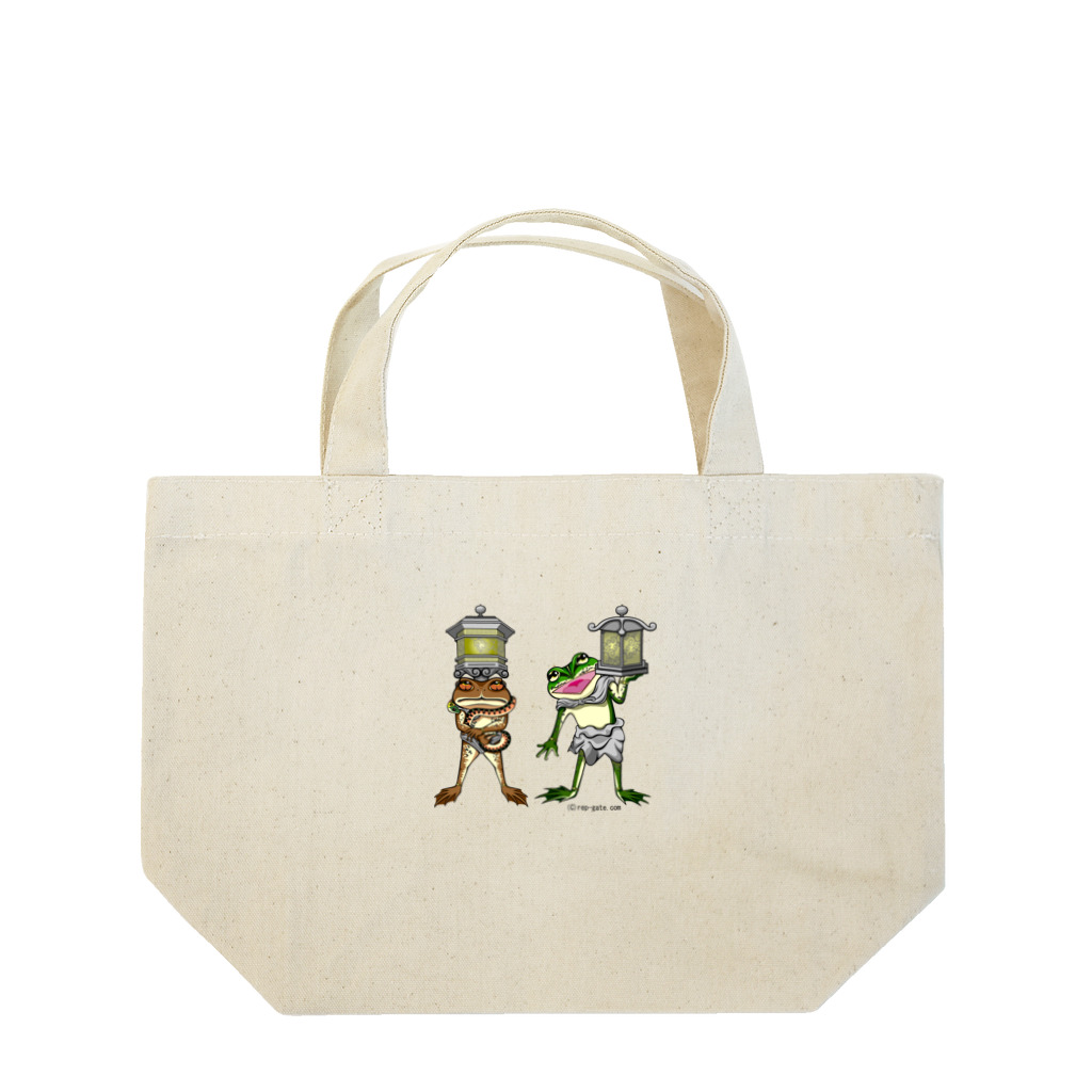 もむのふの爬虫類グッズやさんの龍燈鬼・天燈鬼コンビプリント Lunch Tote Bag