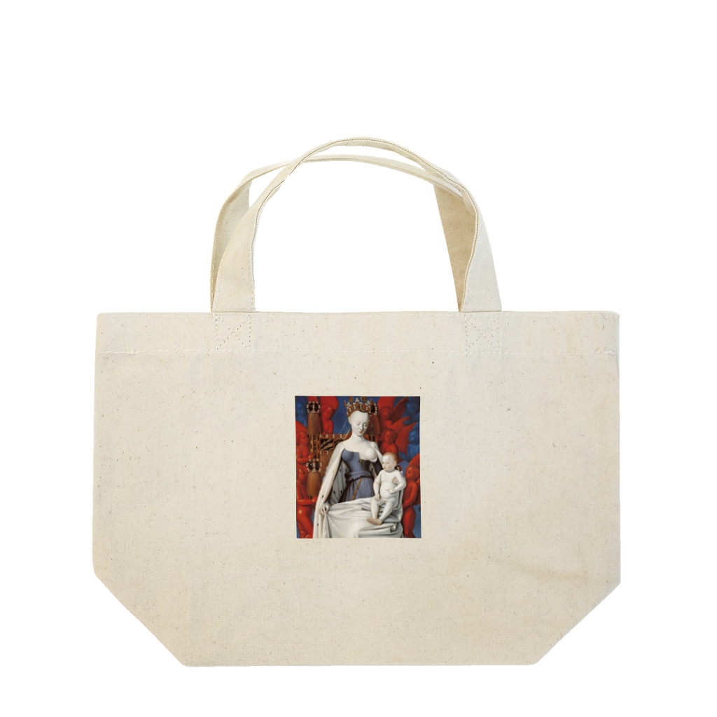 世界美術商店の聖母子と天使たち / Virgin and Child Surrounded by Angels Lunch Tote Bag