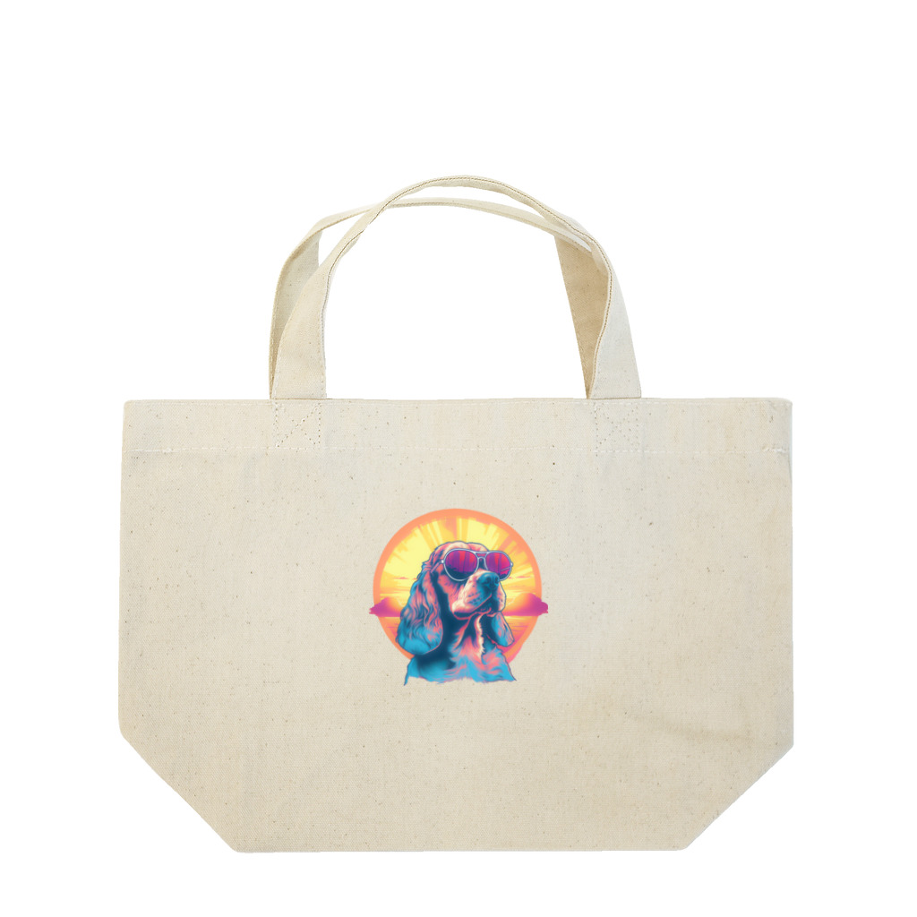 dogsdream8246のcocker sunset Lunch Tote Bag