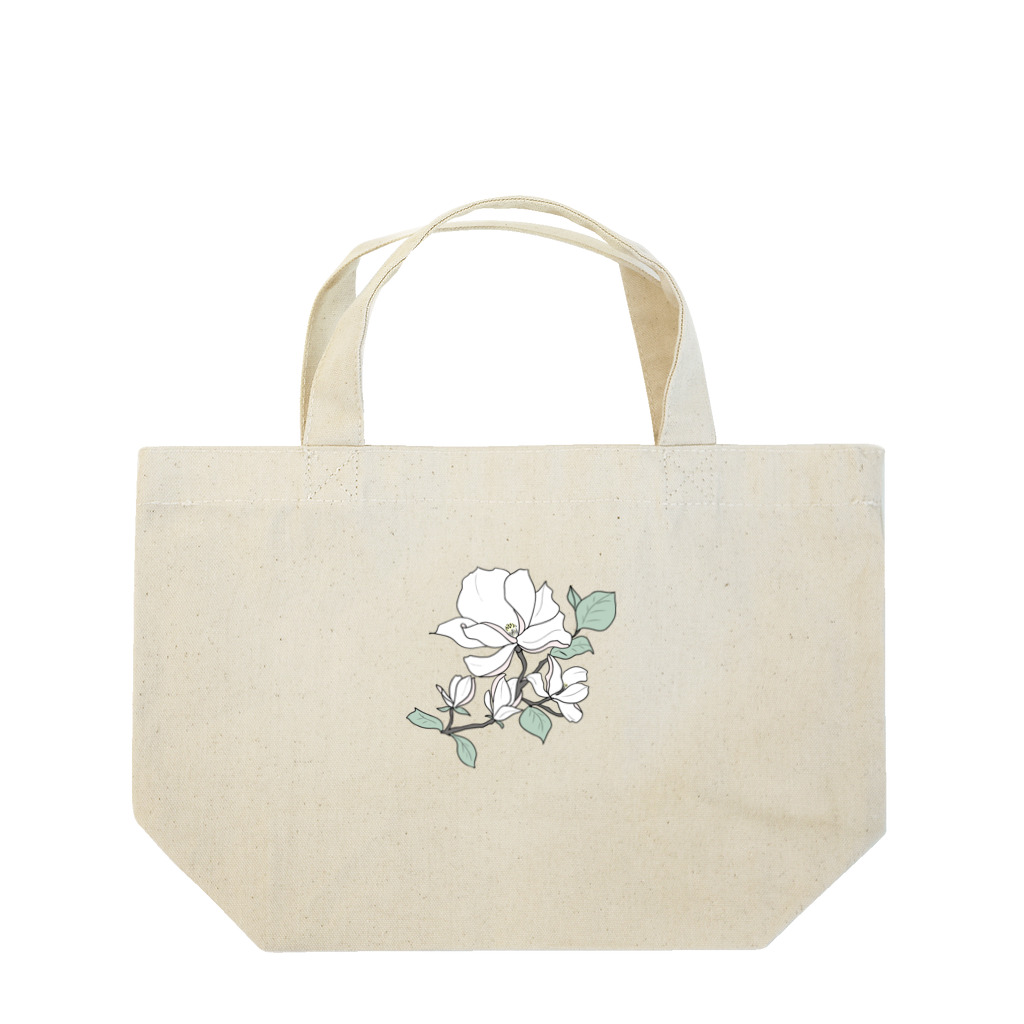M's Studioの気高く咲くマグノリアの花 Lunch Tote Bag