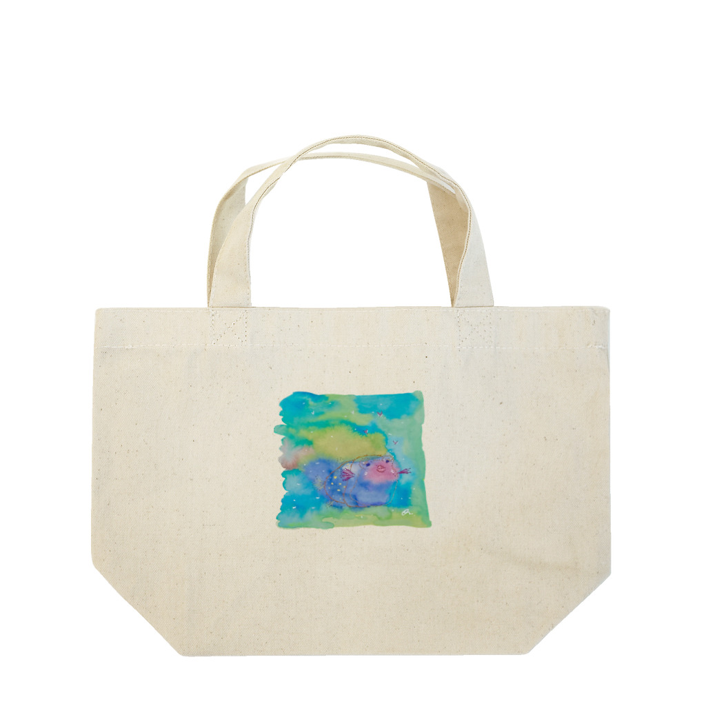 onmycolorの楽描き店のはこぷく代さん Lunch Tote Bag