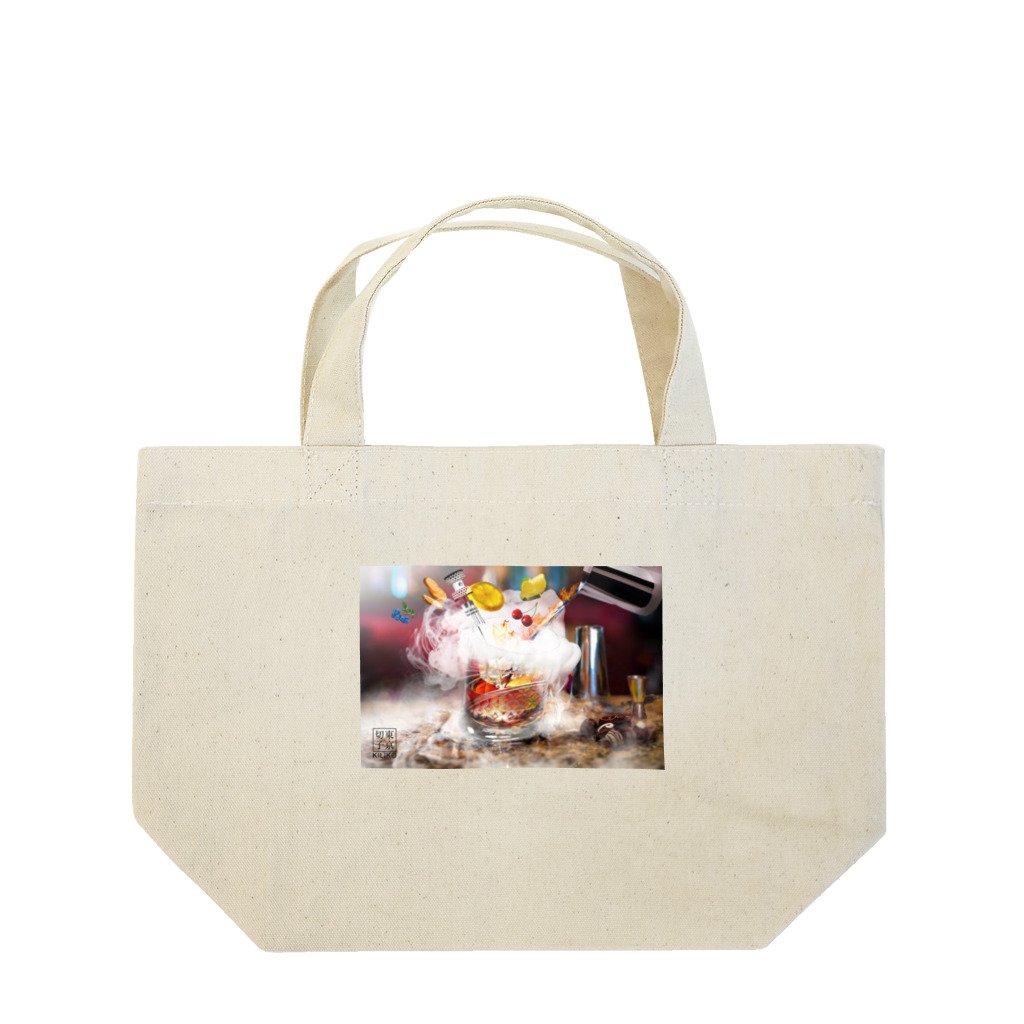KILIKOStudiosの東京切子ロックグラス Lunch Tote Bag