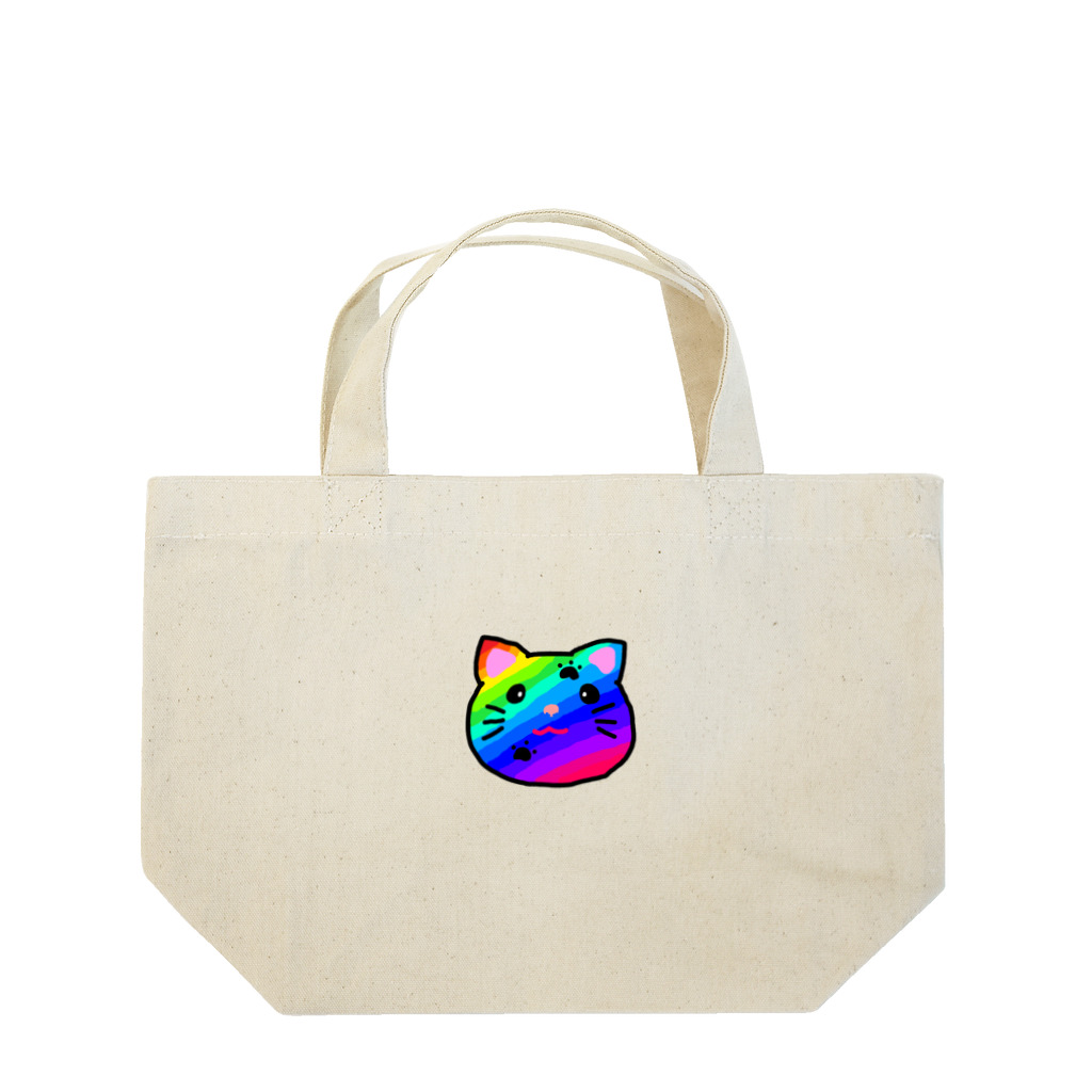 prosperity-1の虹色のにゃんこ ランチトートバッグ