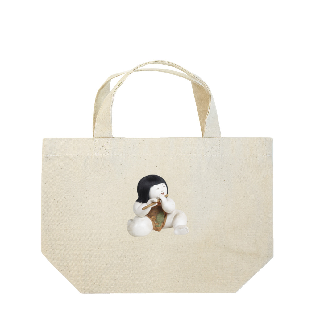 メディア木龍・谷崎潤一郎研究のつぶやきグッズのお店の御所人形 笛吹き童子 Lunch Tote Bag