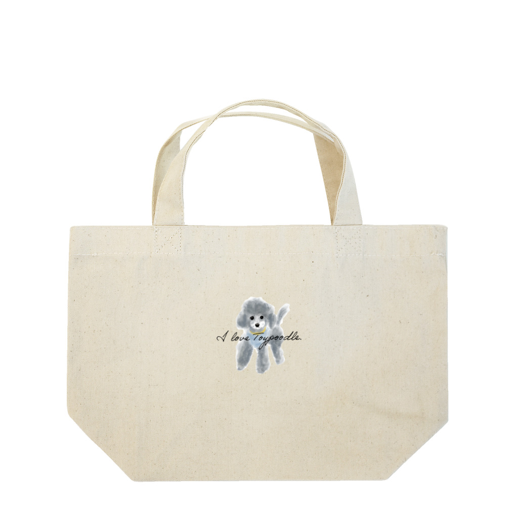 ぽぽっとツイてるのI love Toypoodle⭐︎2 Lunch Tote Bag