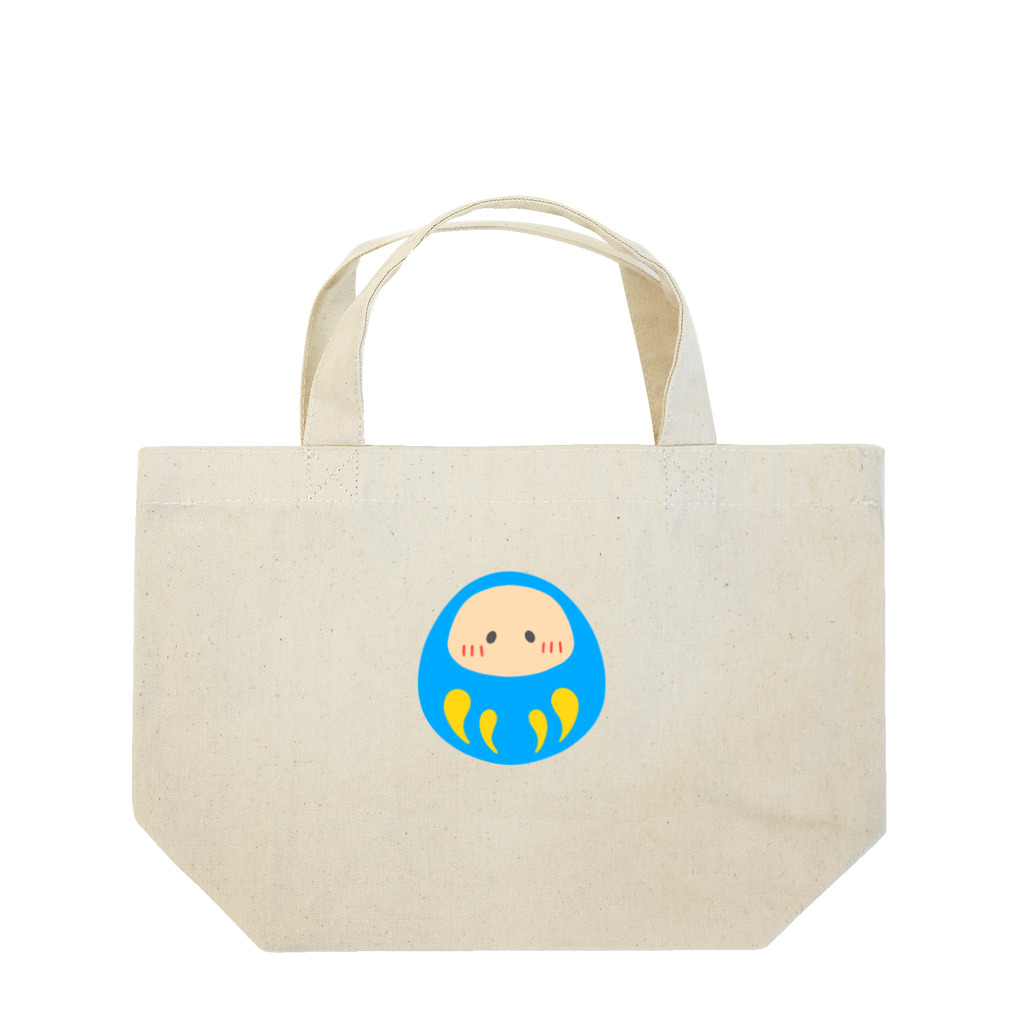 うさのこの青だるま Lunch Tote Bag