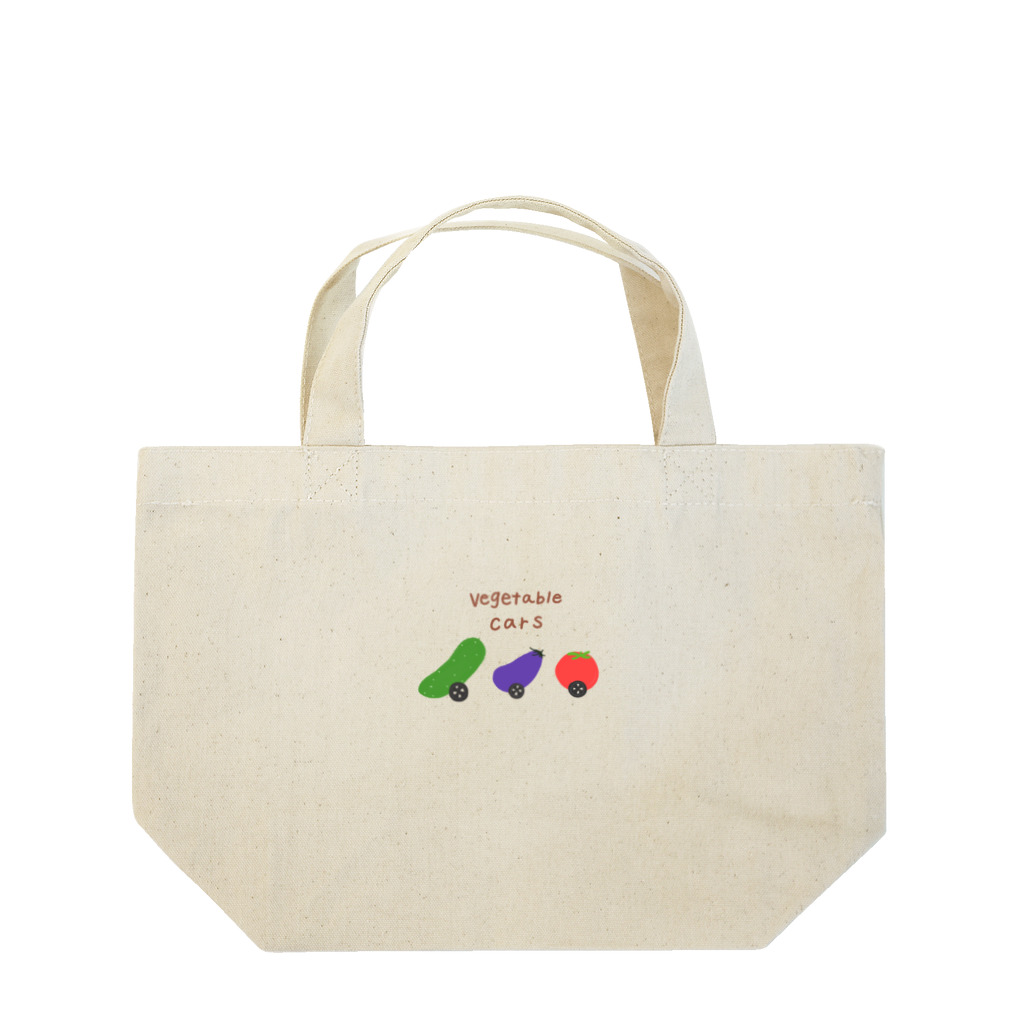 Torisashi04のvegetable cars🥒🍆🍅ランチバッグ Lunch Tote Bag