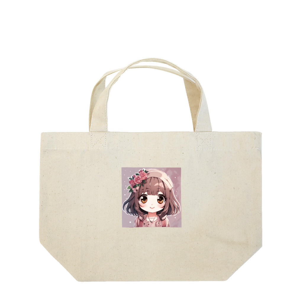 mikukiのかわいい女の子 Lunch Tote Bag