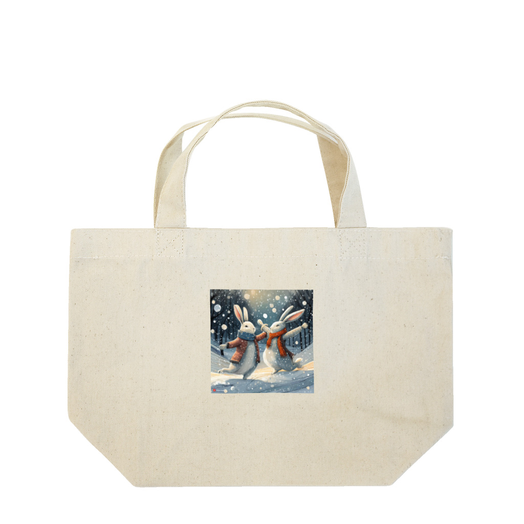 ALICE_nonの踊っているウサギたち Lunch Tote Bag