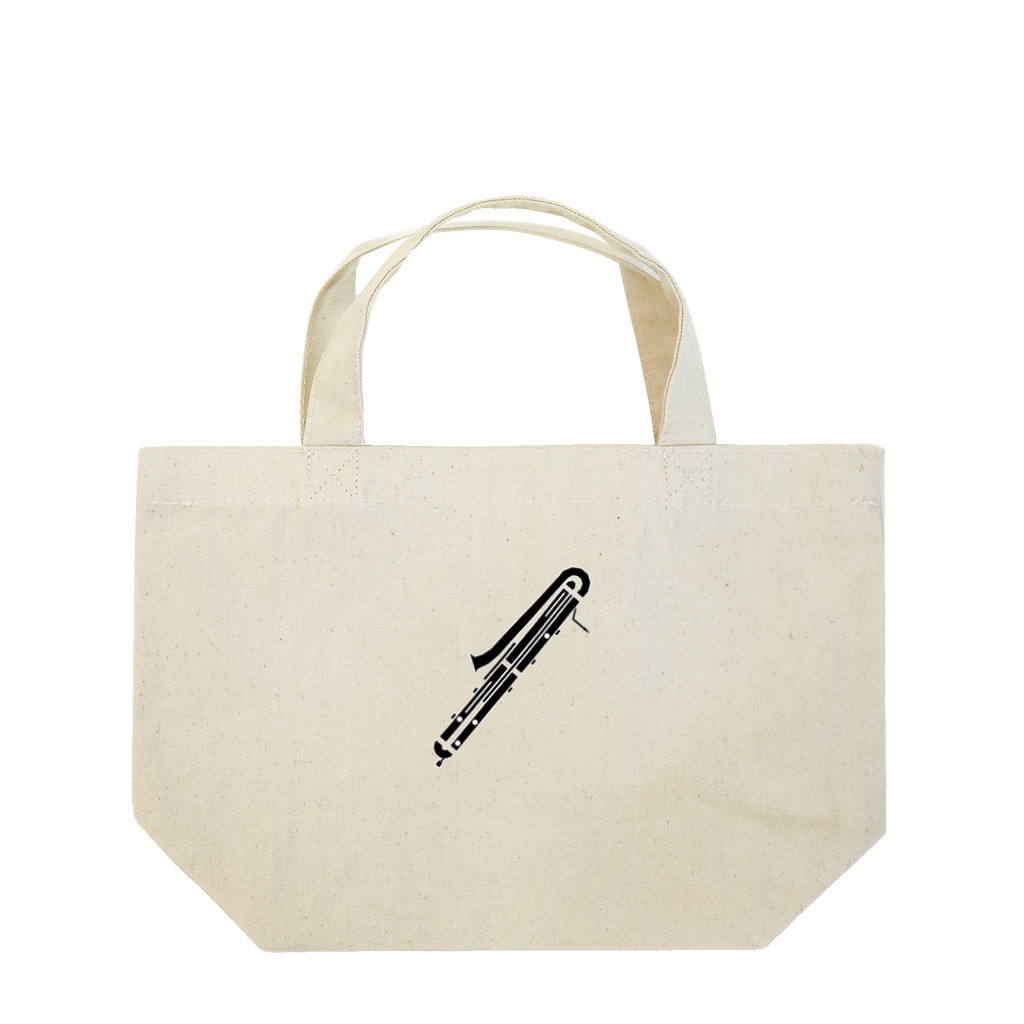 まさよしの【コントラファゴット】モノクロ楽器シリーズ Lunch Tote Bag