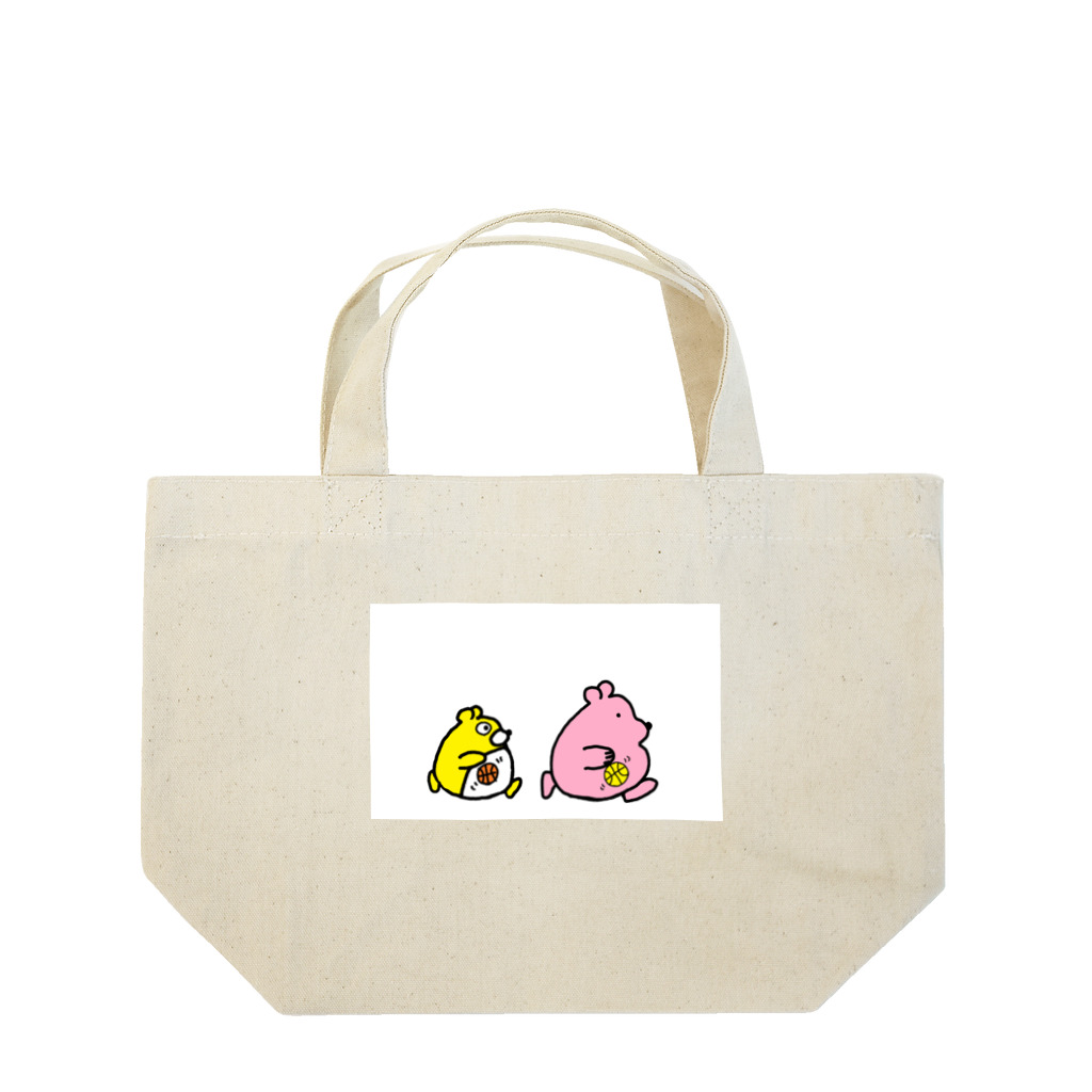 Re-star Basketballのぽちゃくま&ぷちゃくま Lunch Tote Bag