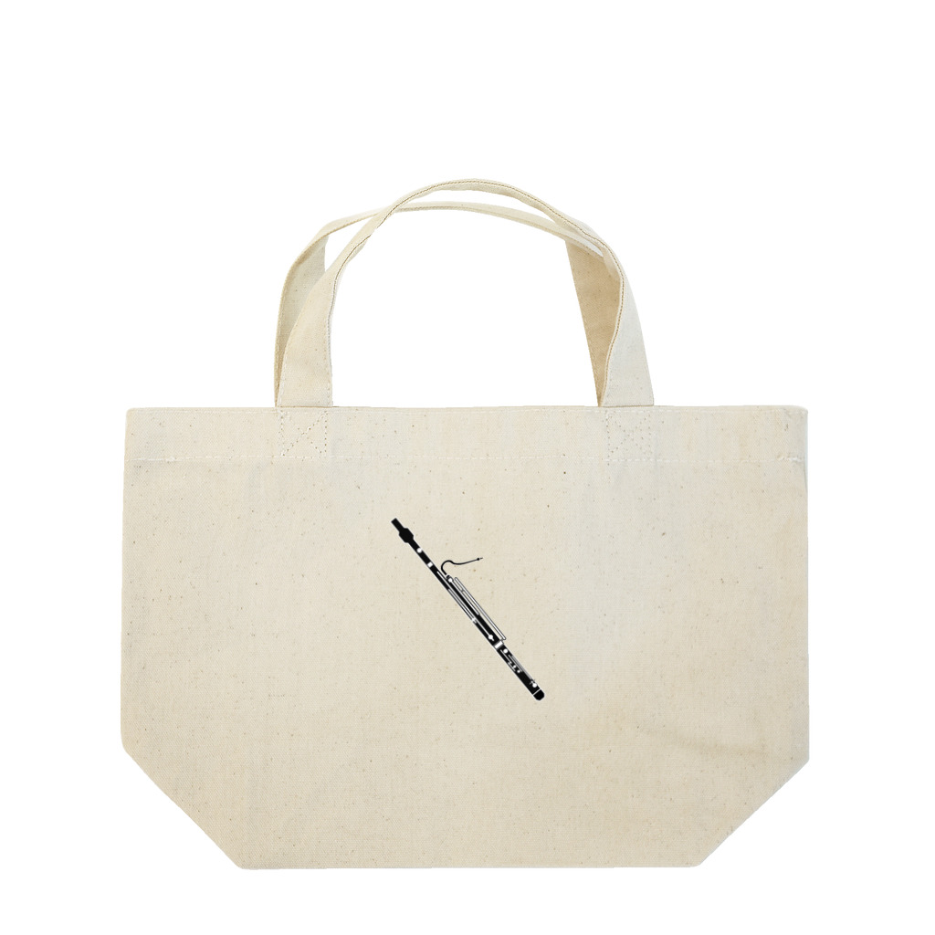 まさよしの【ファゴット】モノクロ楽器シリーズ Lunch Tote Bag