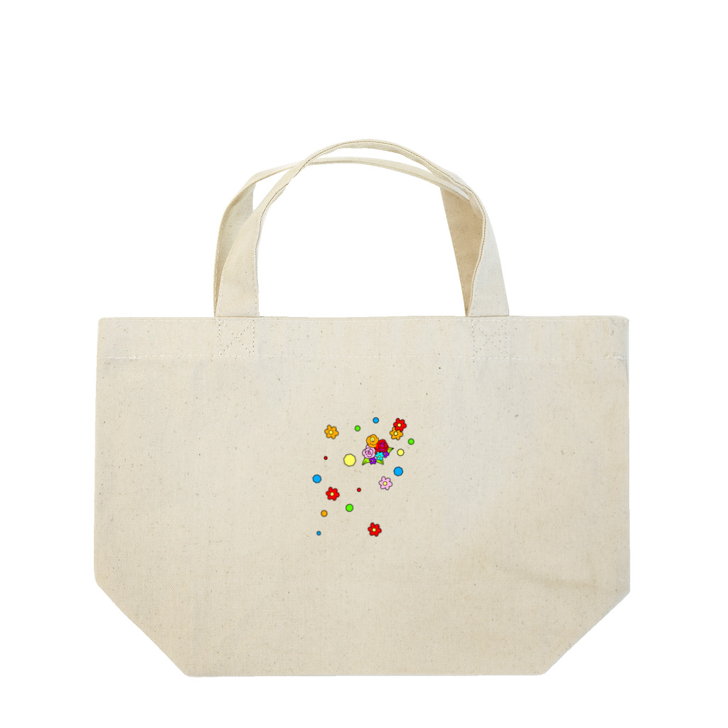 greetenのカラフル フラワー　花色 Lunch Tote Bag