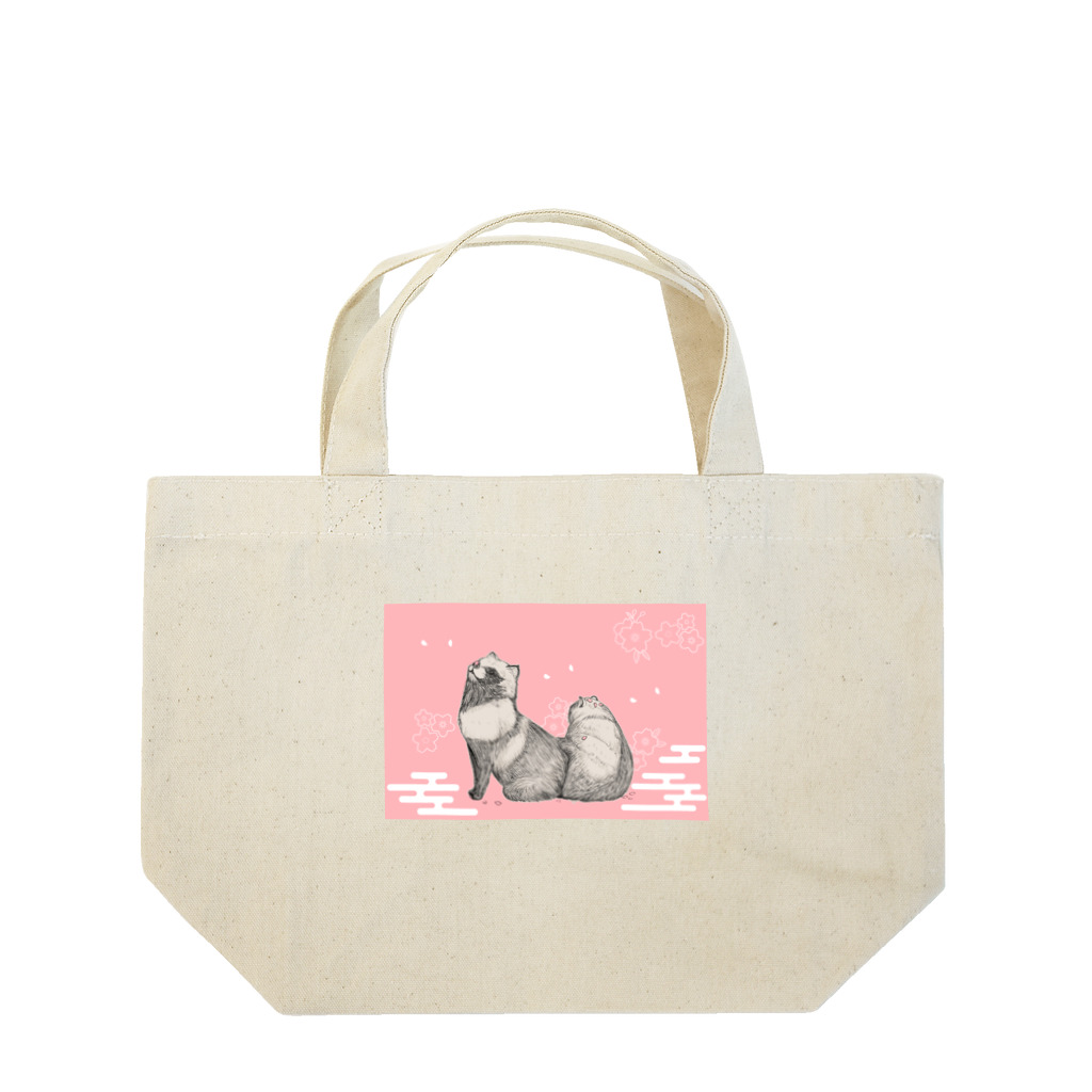 稲作SUZURI支店の桜タヌキ Lunch Tote Bag
