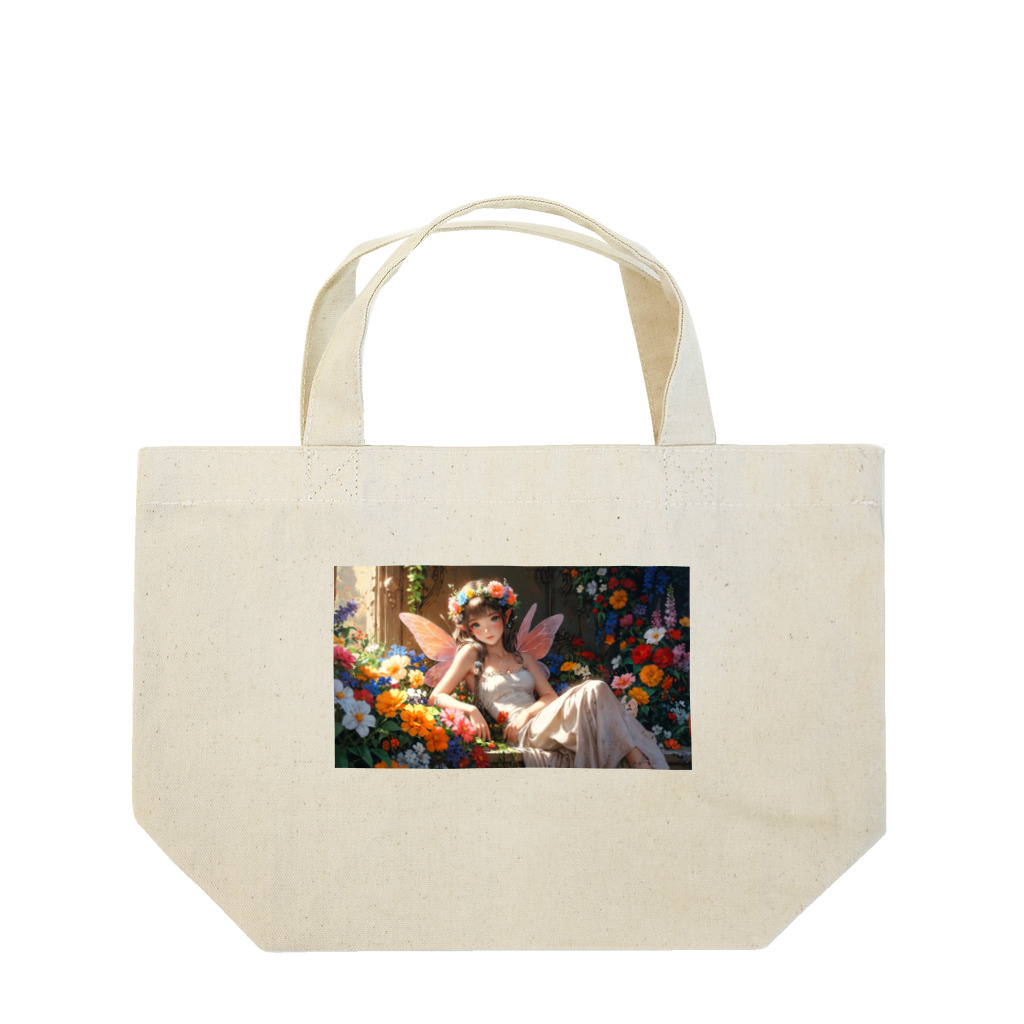 UNIQUE〜AIアートショップ〜の花の妖精① Lunch Tote Bag