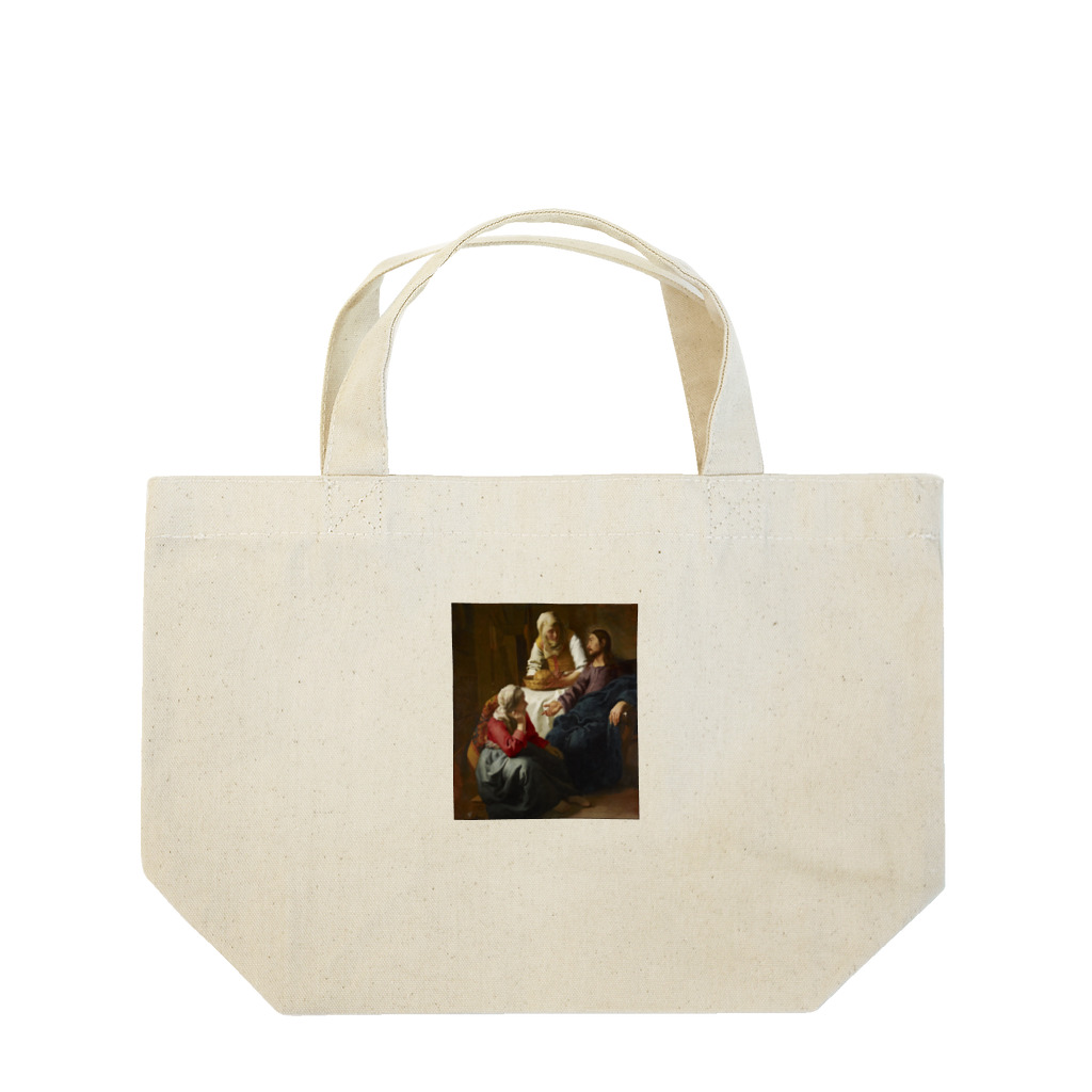 世界美術商店のマルタとマリアの家のキリスト / Christ in the House of Martha and Mary Lunch Tote Bag