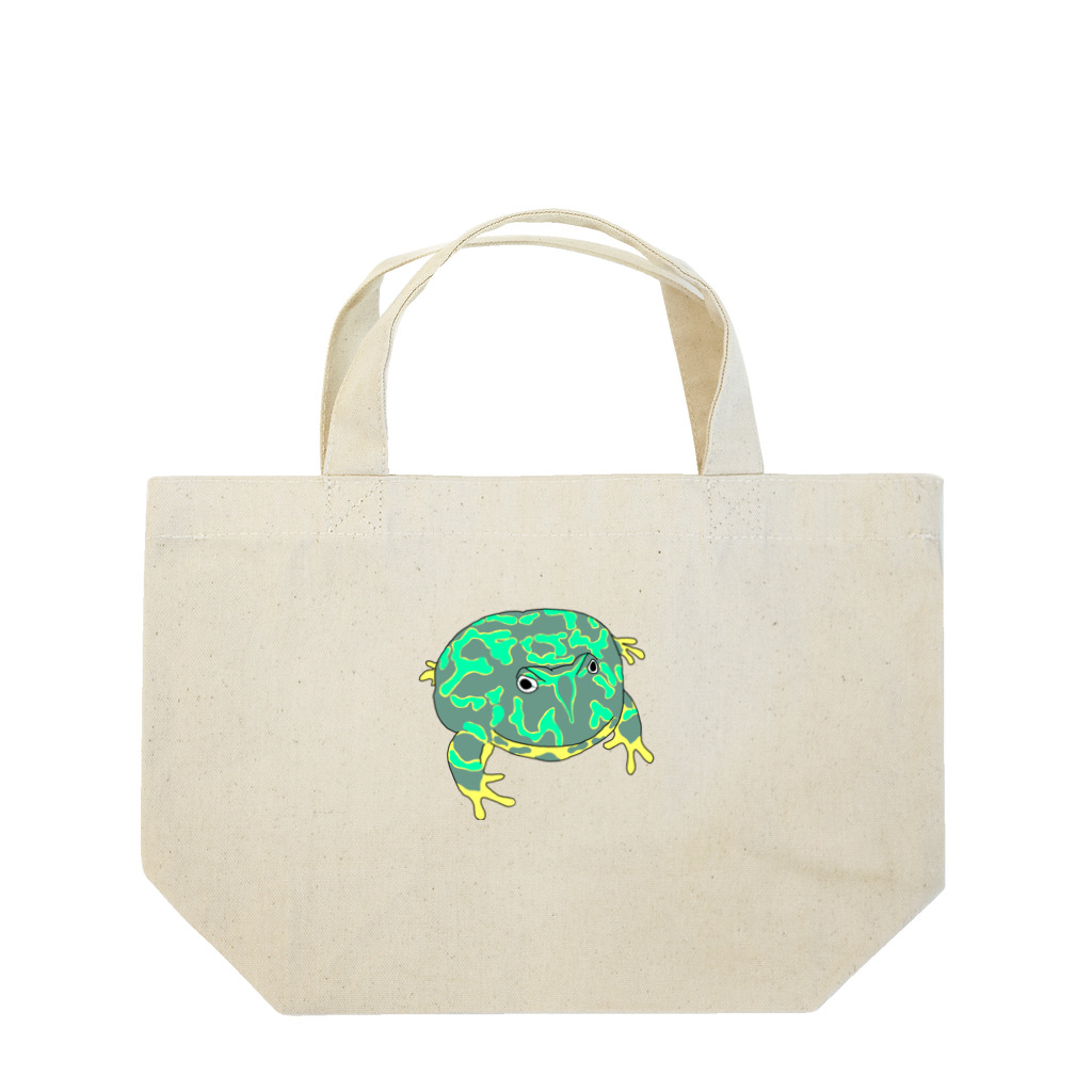 ヒル飼いのこでぶのベルツノガエルのゲコタロウ Lunch Tote Bag