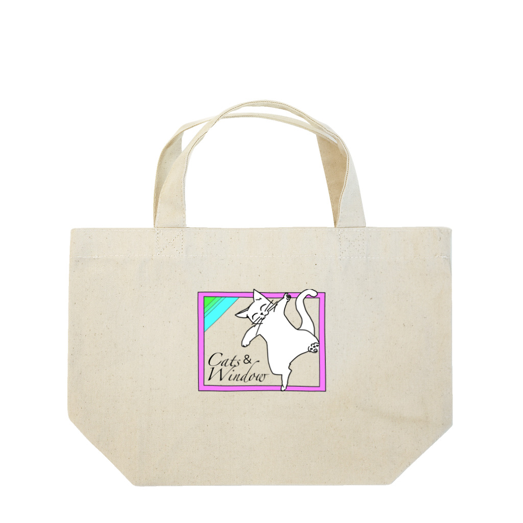 ONPu.ARTのCats ＆ Window Lunch Tote Bag