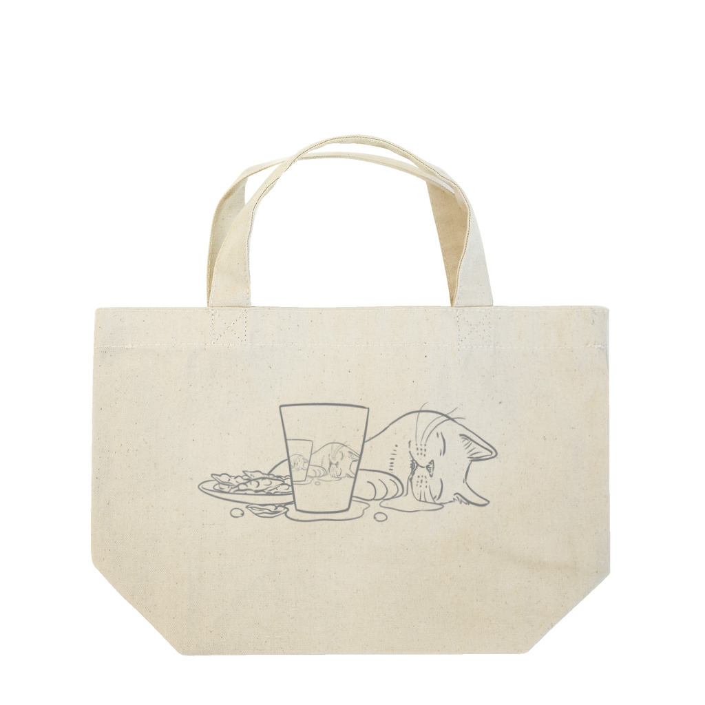 nya-mew（ニャーミュー）のへべれけ猫 Lunch Tote Bag