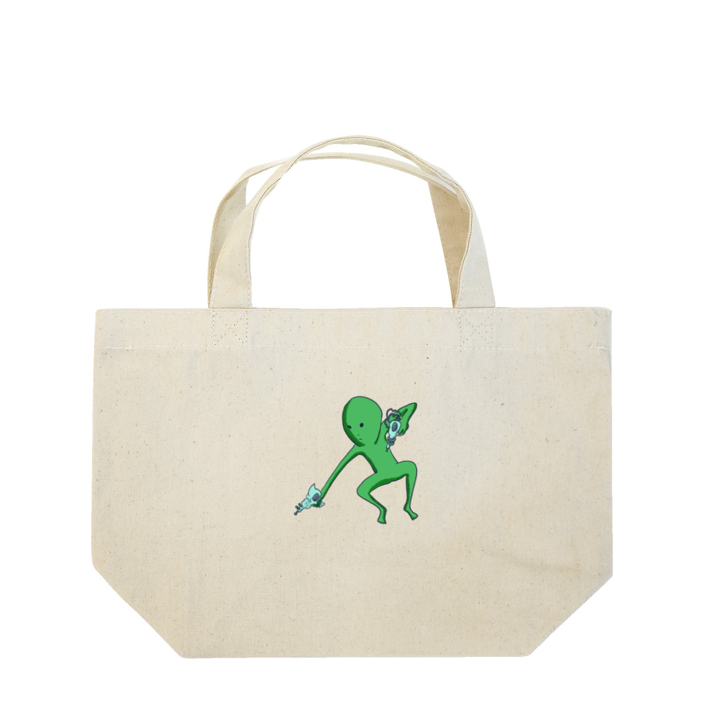 doteauの宇宙人くん：光線ピューピュー Lunch Tote Bag