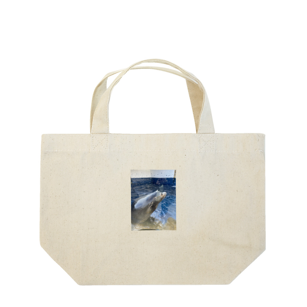 桜のアザラシ Lunch Tote Bag