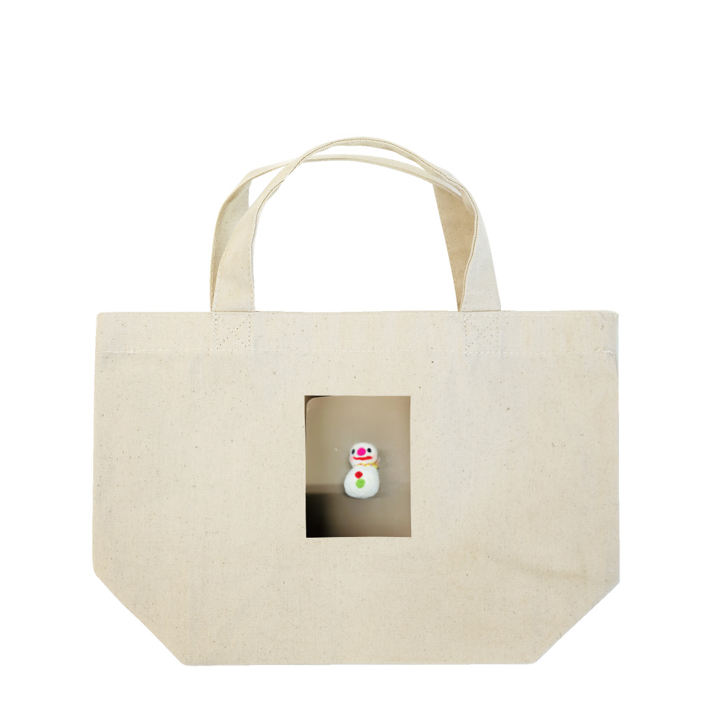 ポメラニアンのアリスくんの雪だるまの東海さん Lunch Tote Bag